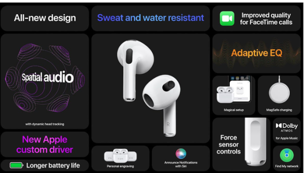 هندزفری بی سیم اپل مدل AirPods 3 Mag Safe Charging Case